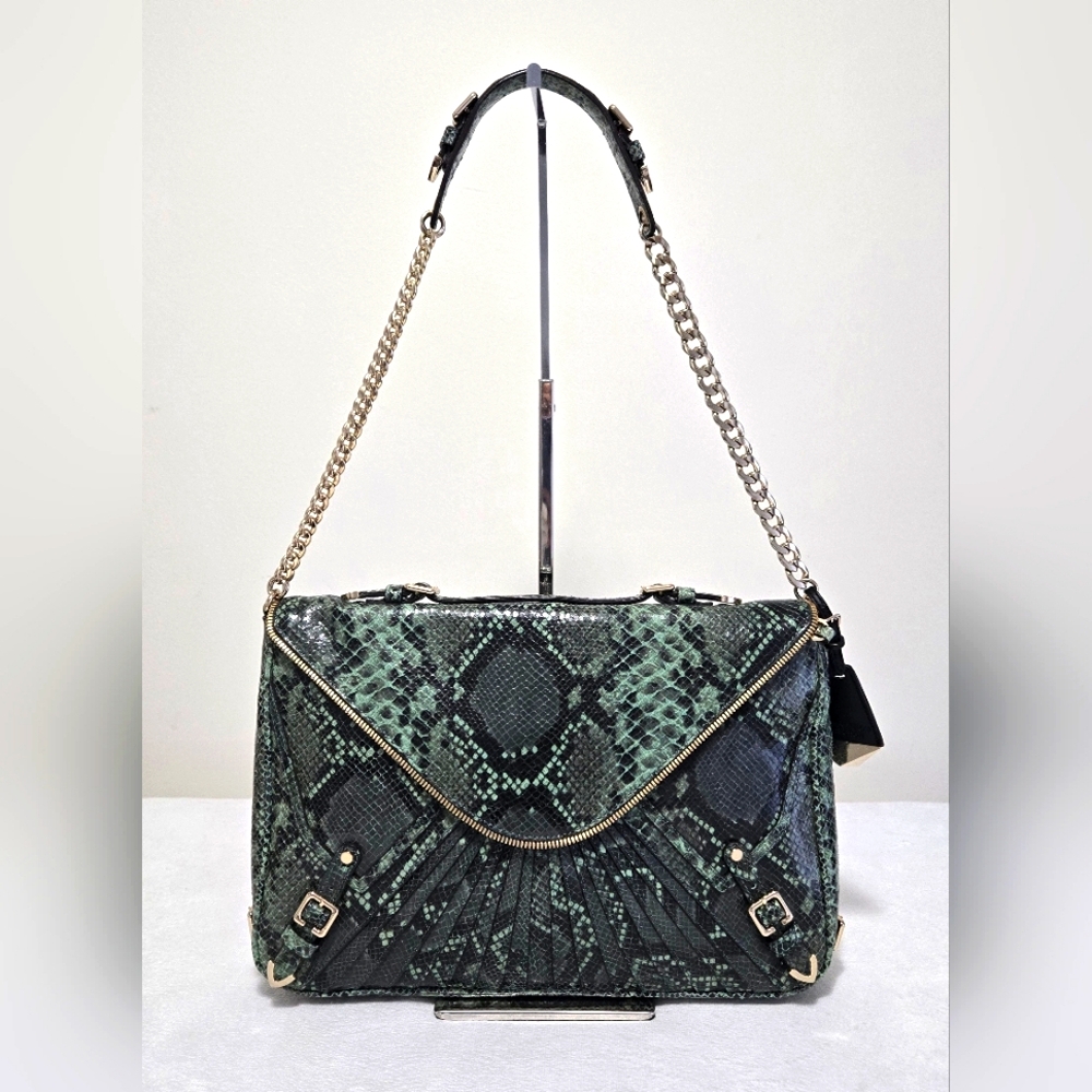 EUC Rebecca Minkoff Collection Limited Edition Cali Green Python